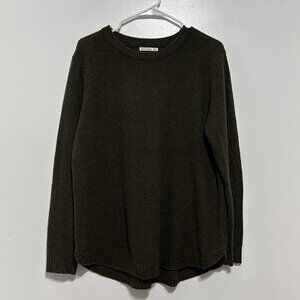Women’s Pink Clover Textured Knit Pullover Sweater Brown Size 1X